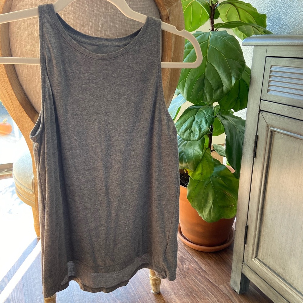 High Neck Gray Tank